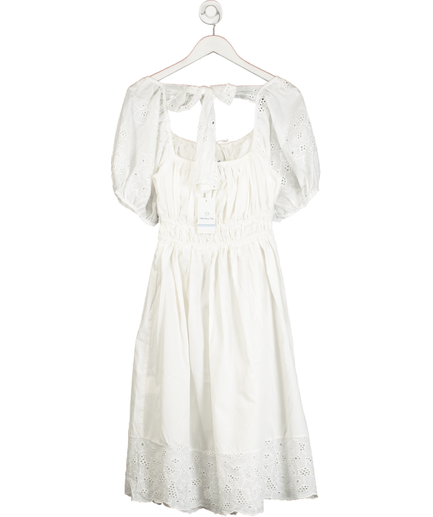 Petite Maison Kids Blanca White Cotton Mom Dress UK XS - Reliked