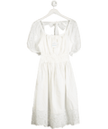 Petite Maison Kids Blanca White Cotton Mom Dress UK XS - Reliked