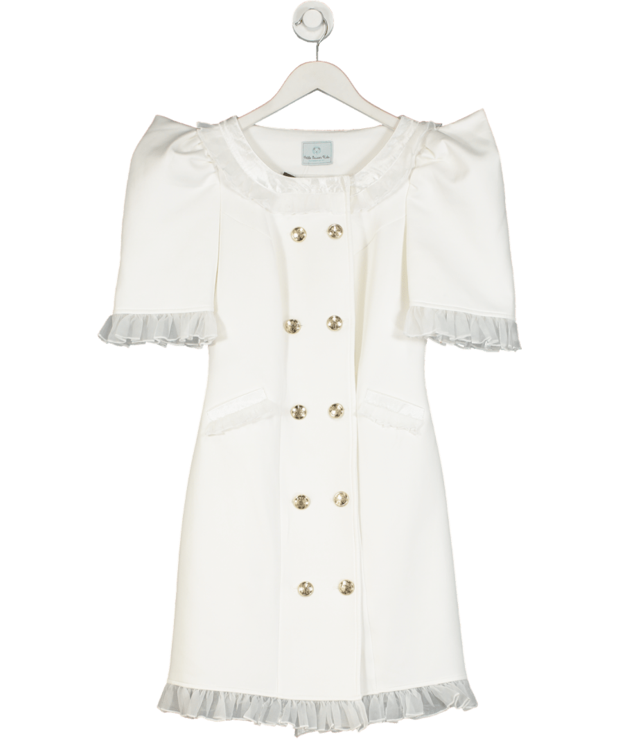 Petite Maison Kids White Mommy Tuxedo Dress UK XS - Reliked
