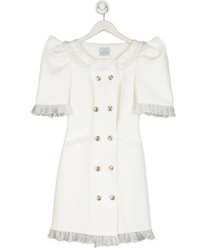 Petite Maison Kids White Mommy Tuxedo Dress UK XS