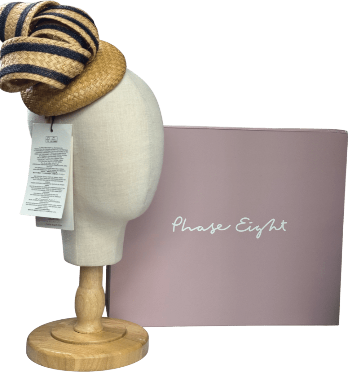 Phase Eight Beige Raffia Pillbox One Size - Reliked