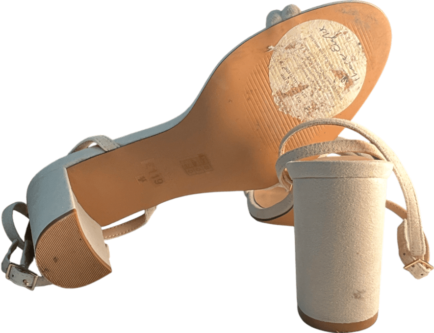 Phase Eight Cream Suede Block Sandals UK 8 EU 41 👠 - Reliked