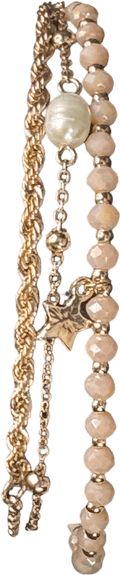 Phase Eight Metallic Bead Bracele One Size - Reliked