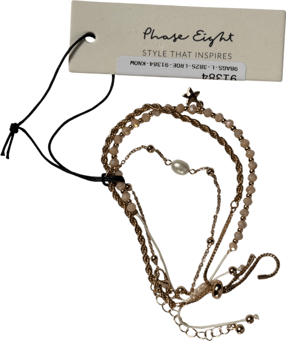 Phase Eight Metallic Bead Bracele One Size - Reliked