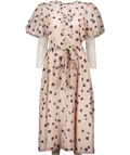 Phase Eight Nicola Polka Dot Dress, Pale Pink UK 14 - Reliked