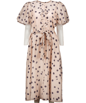 Phase Eight Nicola Polka Dot Dress, Pale Pink UK 14