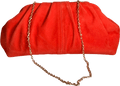 Phase Eight Orange The Goodwood Edit Suede Clutch Bag - Reliked