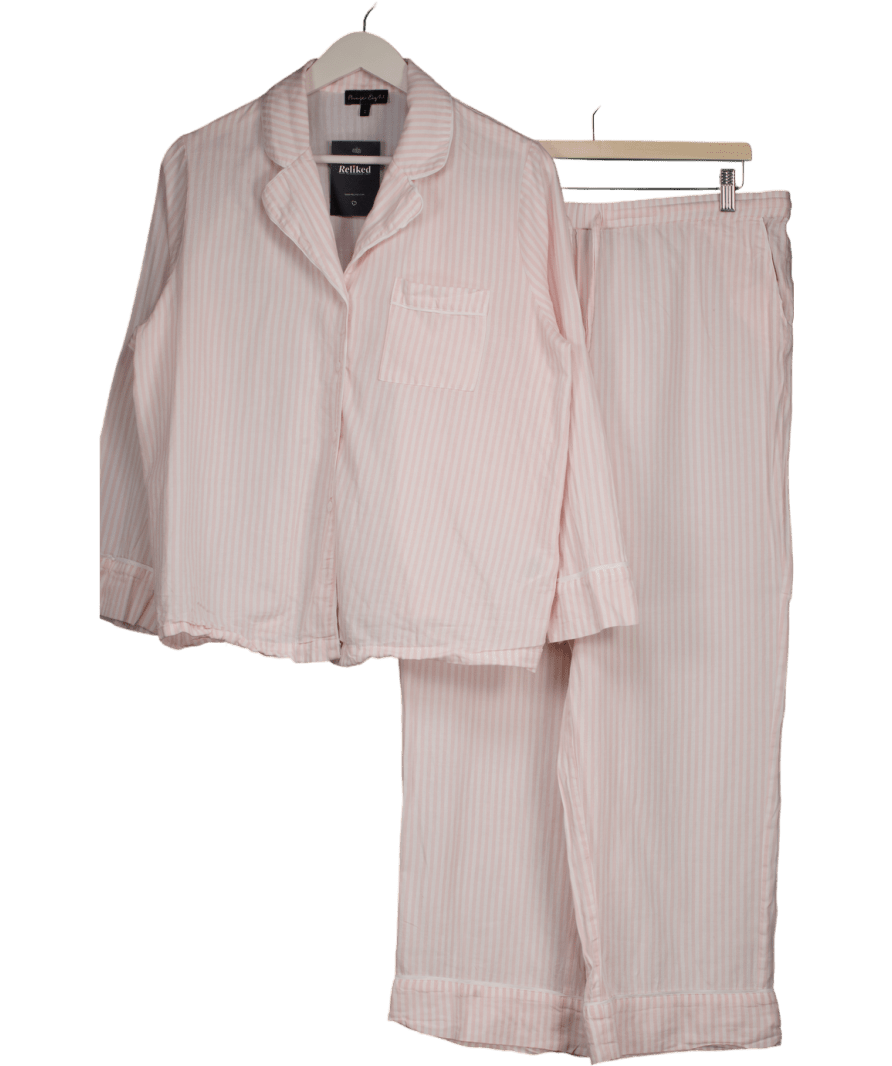 Phase Eight Pink Bobby Stripe Pyjama Set UK M - Reliked