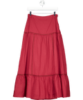 Phase Eight Red Kyla Trim Maxi Skirt UK 8 - Reliked