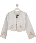 Phase Eight White Svea Broderie Jacket Top UK 8 - Reliked