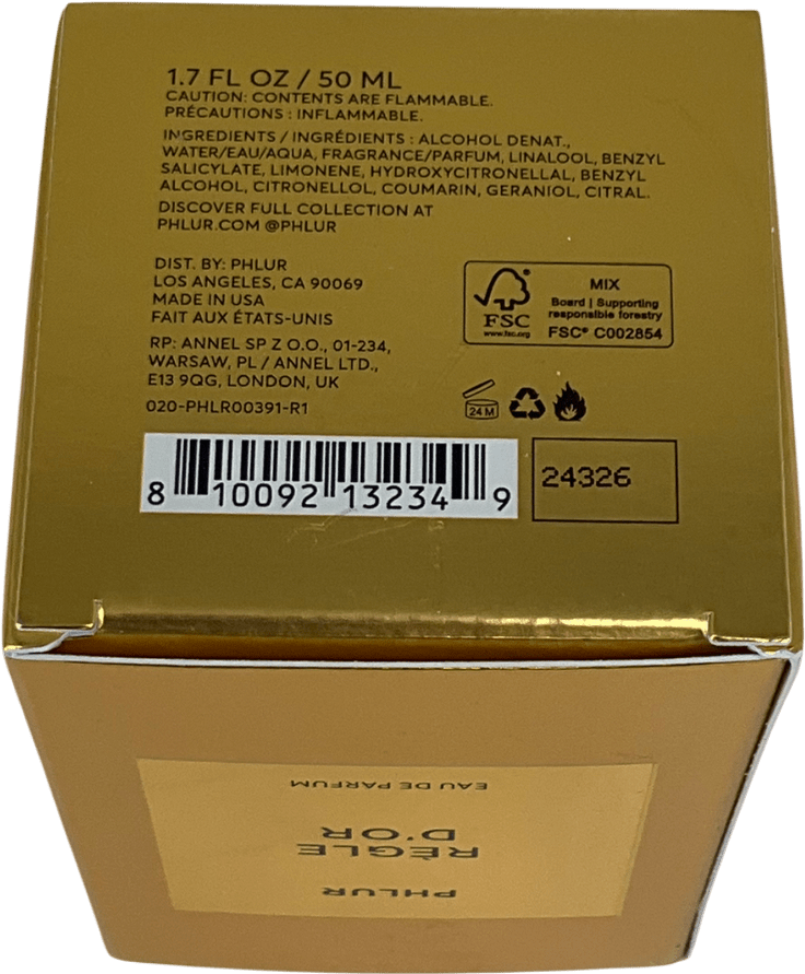 phlur Golden Rule Eau De Parfum Golden Rule 50ml - Reliked