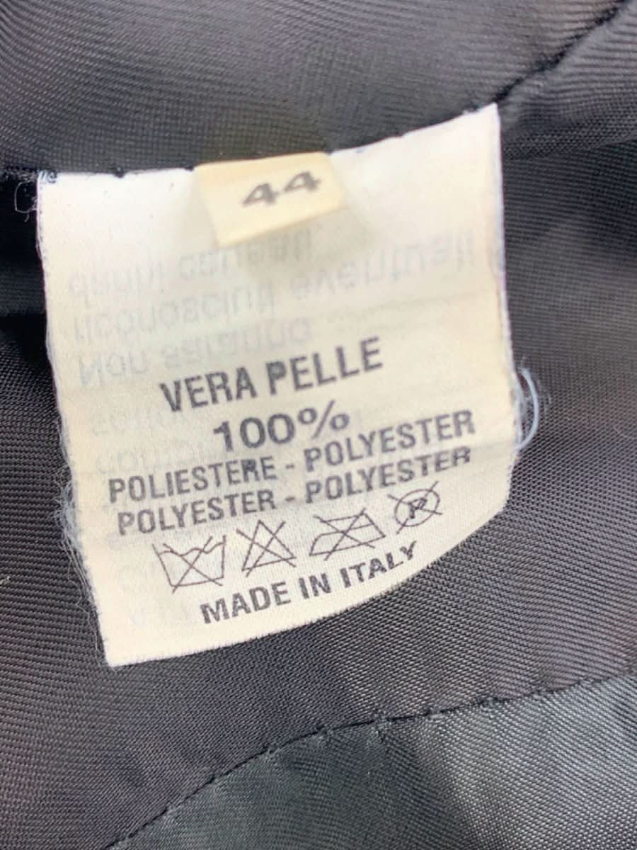 Piazza Duomo Black Leather Jacket EU 44 UK 16 - Reliked