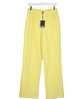 Pieces Yellow Wide Leg Joggers UK M - Reliked