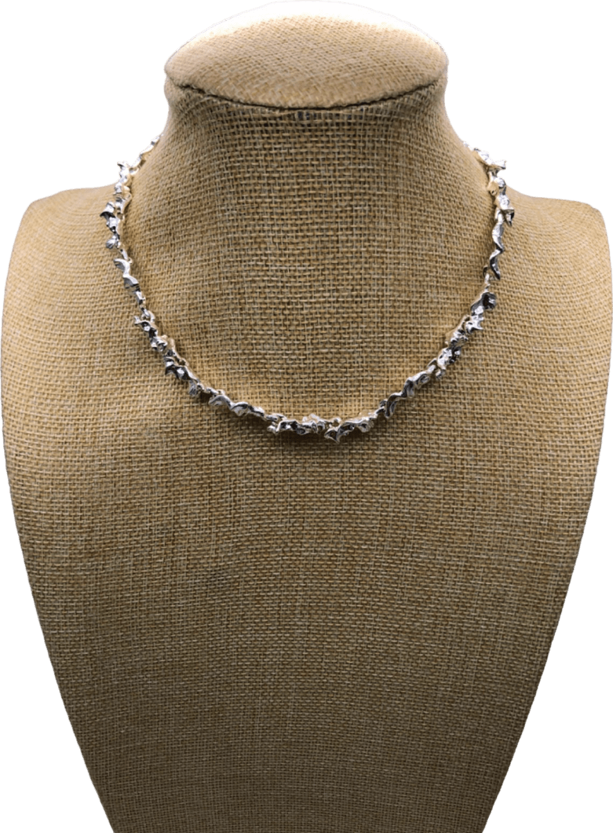 Pilgrim Silver Flower Design Necklace - Reliked