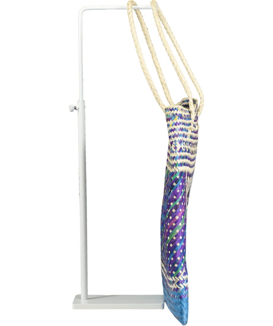 Pippa Holt Blue Woven Raffia Tote Bag - Reliked