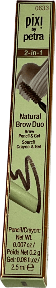 Pixi Natural Brow Duo Deep Brunette 2.5ml - Reliked