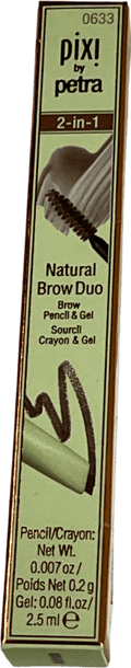 Pixi Natural Brow Duo Deep Brunette 2.5ml - Reliked