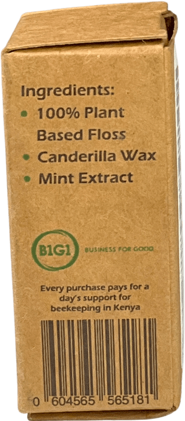 planetnature 30m Vegan Dental Floss With Refillable Glass Container – Plant - based Corn Teeth Cleaning Floss 30meters - Reliked
