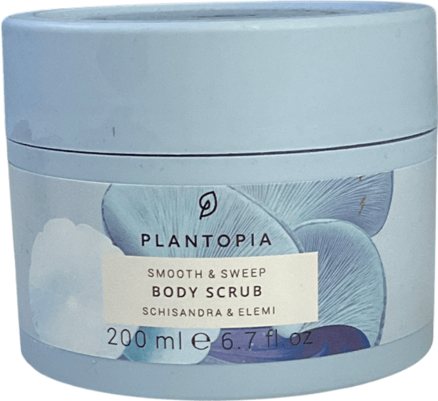plantopia Body Scrub Exfoliator - Detoxifying Pink Himalayan Salt Scrub - Elemi & Schisandra 200ml - Reliked