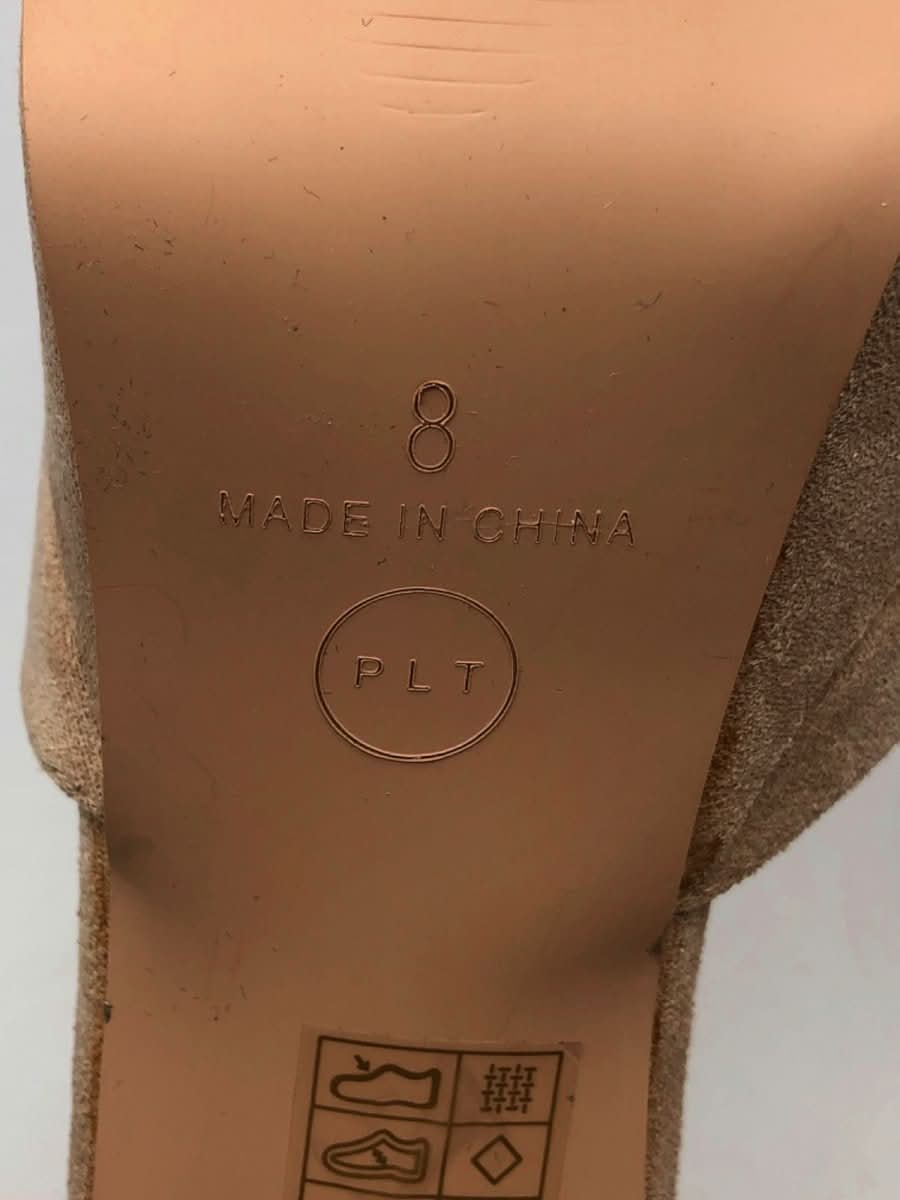PLT Beige Suede Block High Heel Sandals EU 41 UK 8 - Reliked