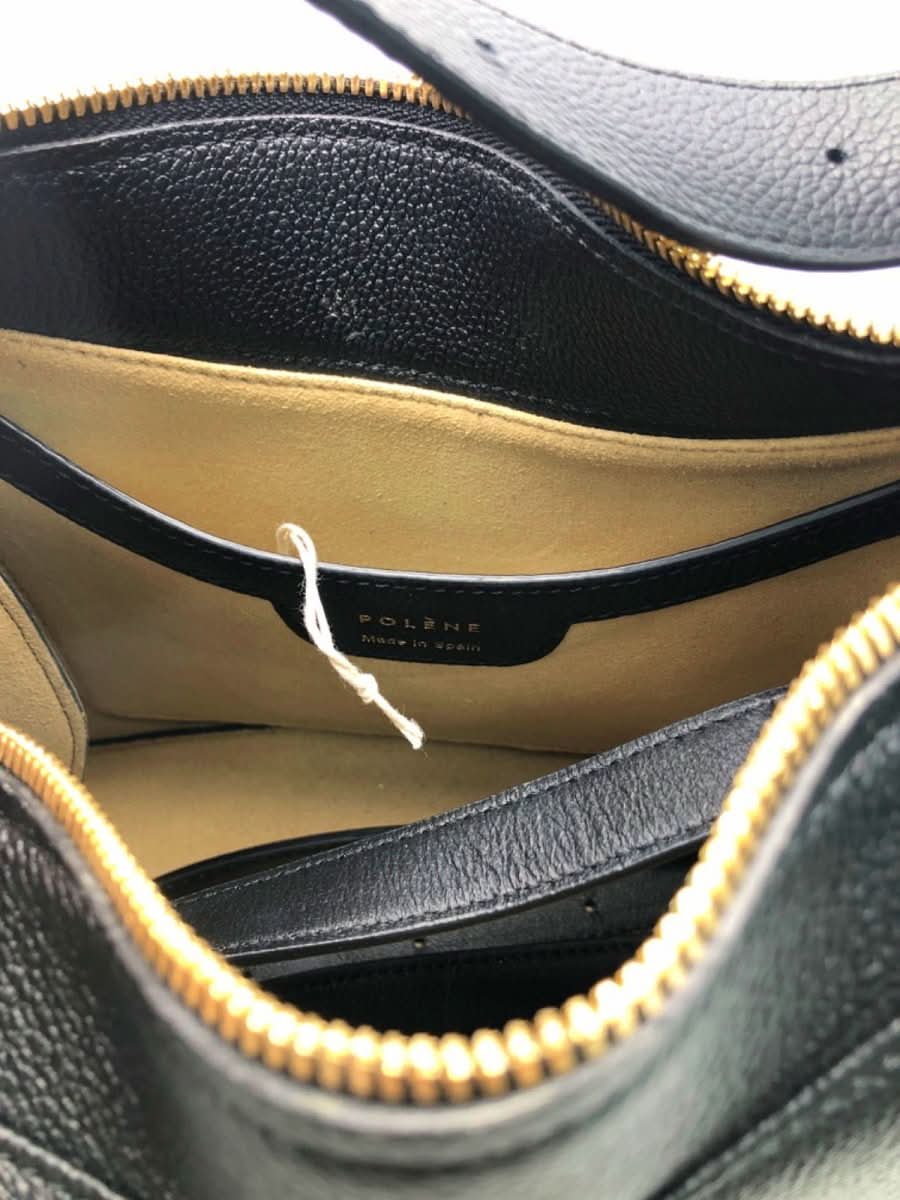 Polène Black Leather Shoulder Bag - Reliked