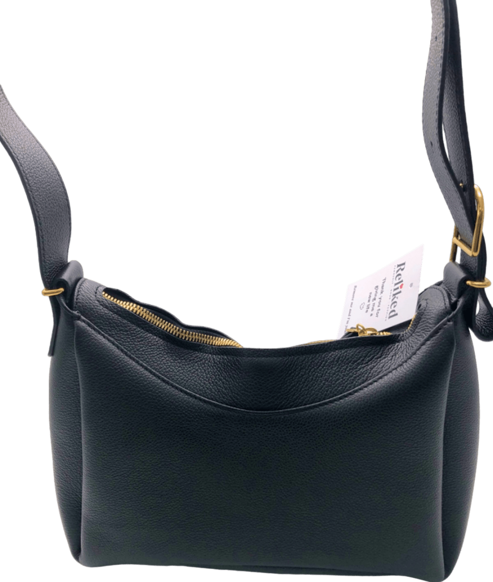 Polène Black Leather Shoulder Bag - Reliked