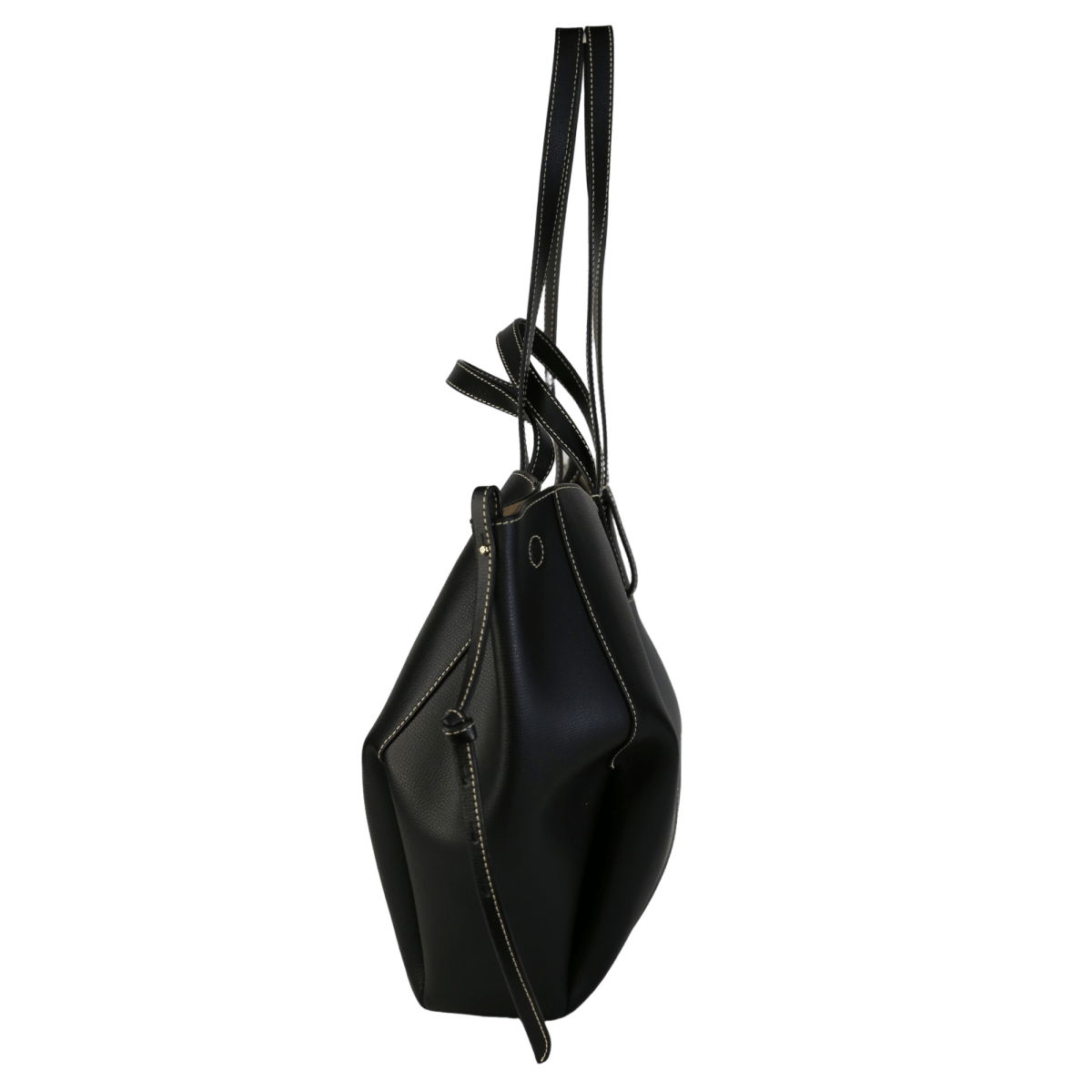 Polène Paris Black Leather Cyme Bag - Reliked