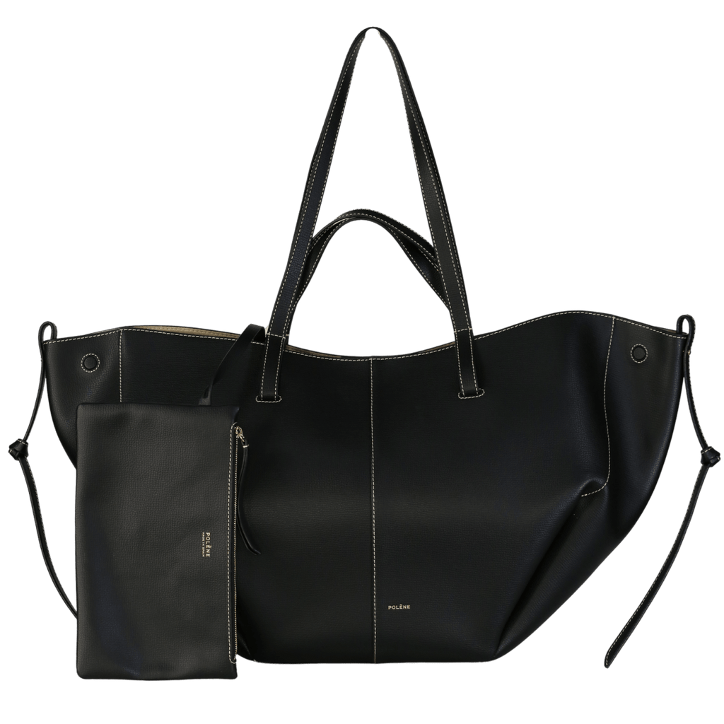 Polène Paris Black Leather Cyme Bag - Reliked
