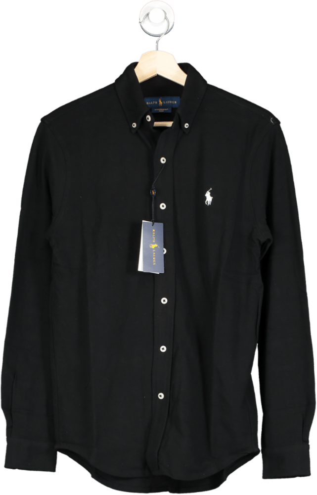 Polo Ralph Lauren Classic Black Long Sleeve polo jersey Shirt SZ XS - Reliked