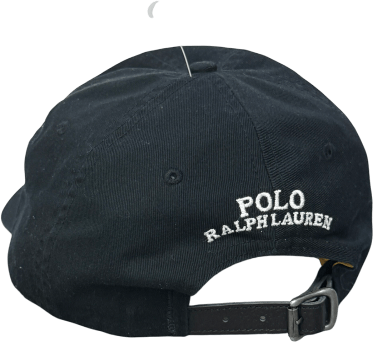 Polo Ralph Lauren Defender Bear Logo Twill Baseball Cap In Black One Size - Reliked