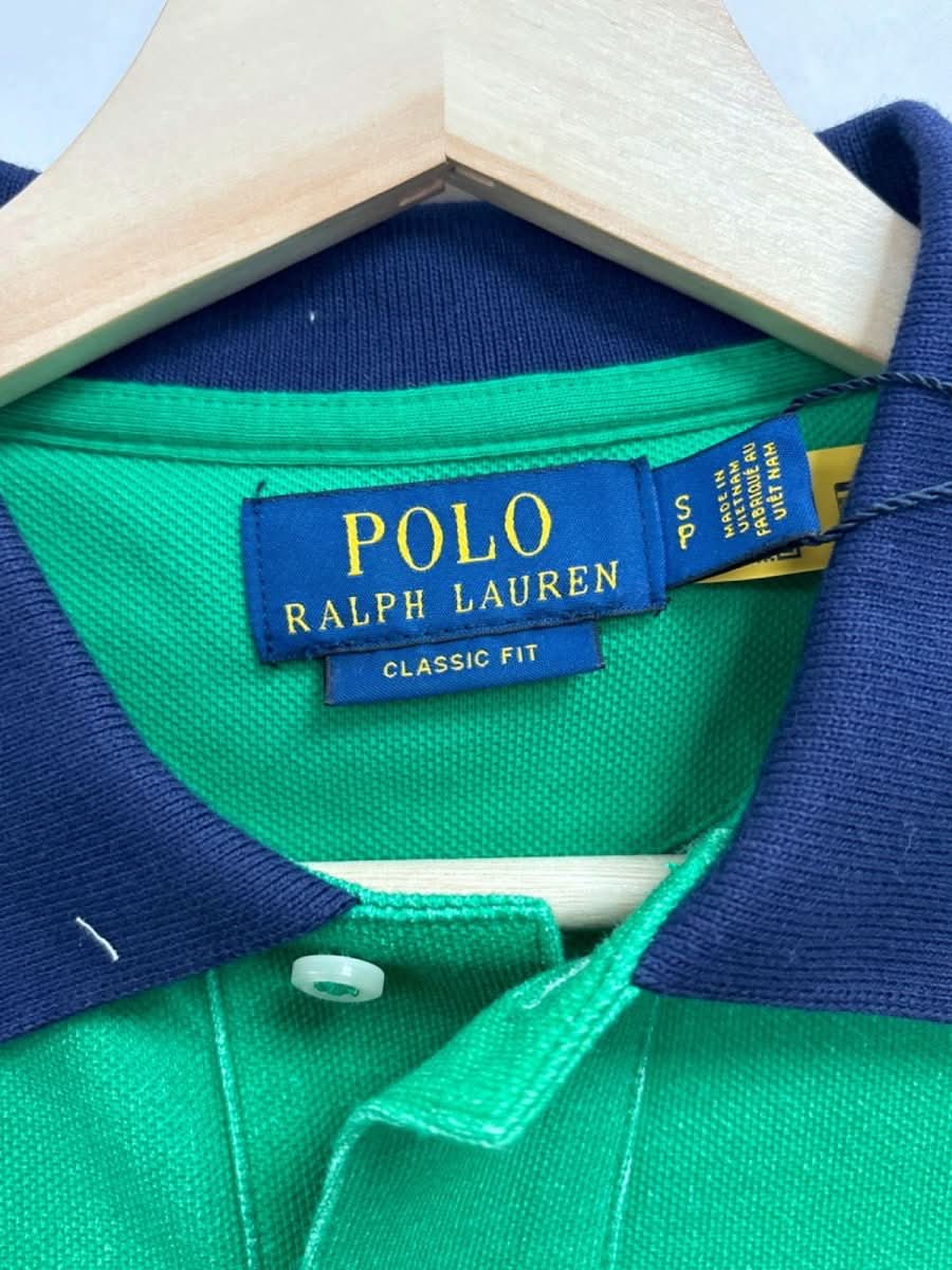 Polo Ralph Lauren Green Polo Shirt Classic Fit UK S - Reliked