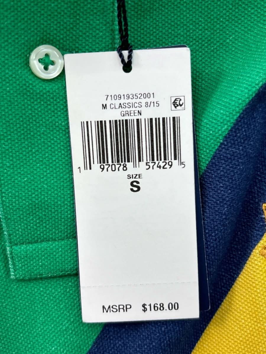 Polo Ralph Lauren Green Polo Shirt Classic Fit UK S - Reliked