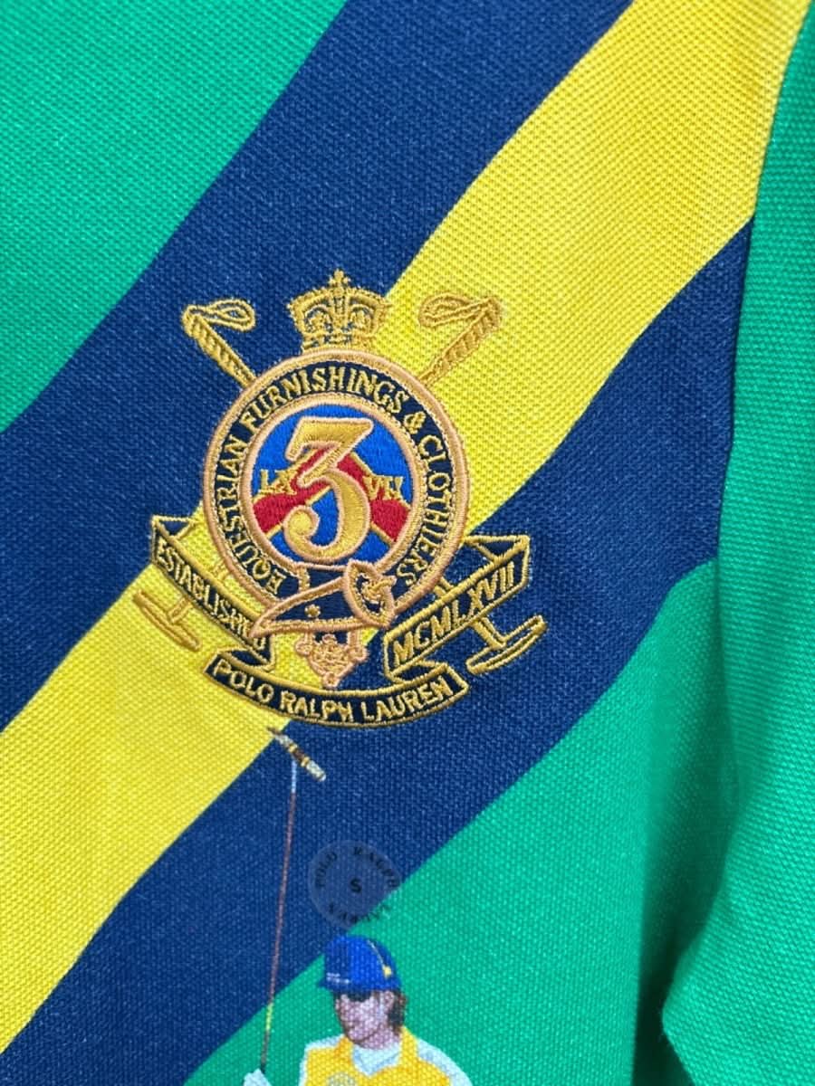 Polo Ralph Lauren Green Polo Shirt Classic Fit UK S - Reliked