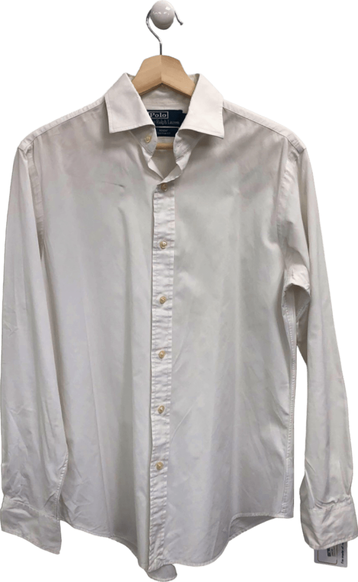 Polo Ralph Lauren White Regent Custom Fit Shirt 15.5 inch collar - Reliked