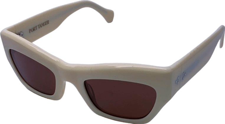 Port Tanger Ivory Square Sunglasses One Size - Reliked