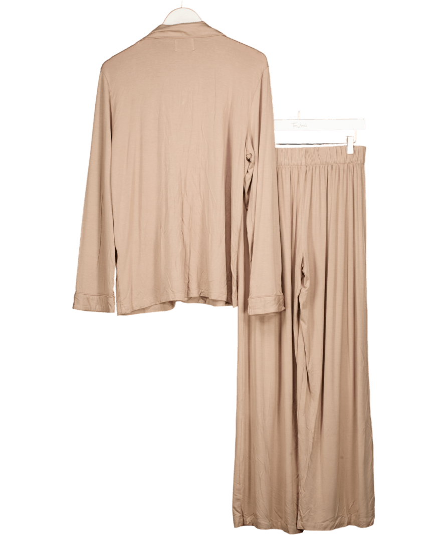 Pour Gaia Nude Charlotte Modal Pyjamas In Latte UK M - Reliked