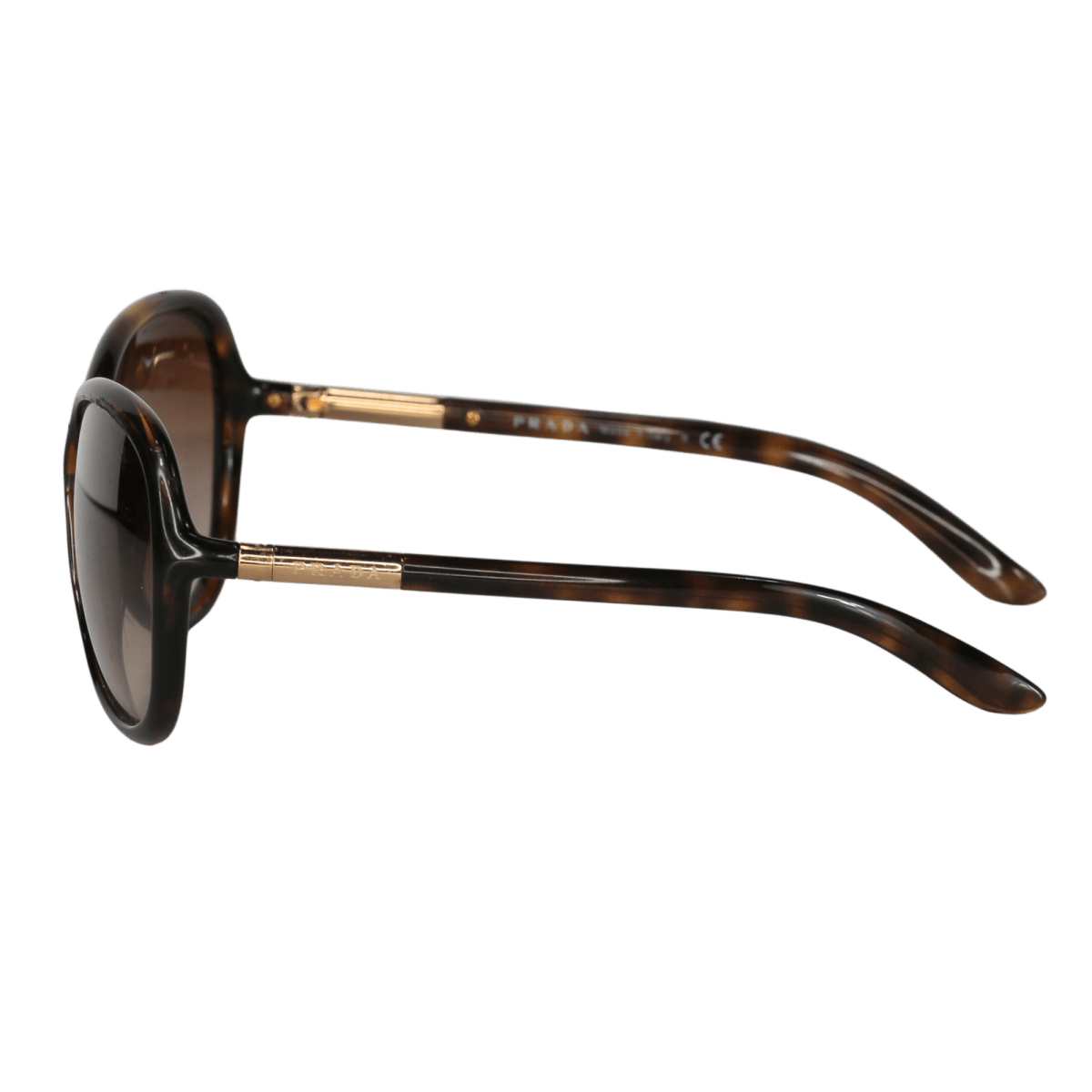 Prada Brown Tortoise Butterfly Sunglasses Spr25l - Reliked