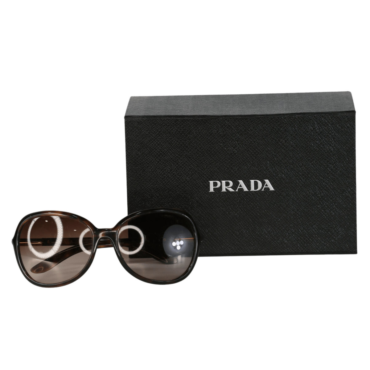 Prada Brown Tortoise Butterfly Sunglasses Spr25l - Reliked