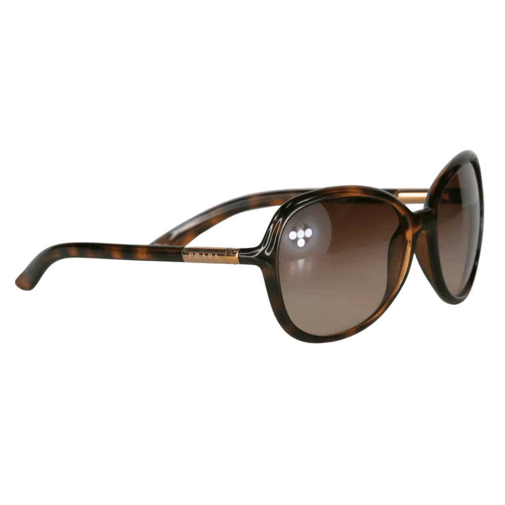 Prada Brown Tortoise Butterfly Sunglasses Spr25l - Reliked