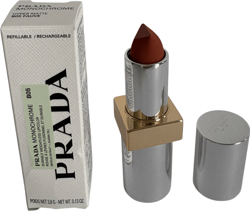 Prada Monochrome Hyper Matte Lipstick B05 Fauve 3.8g - Reliked