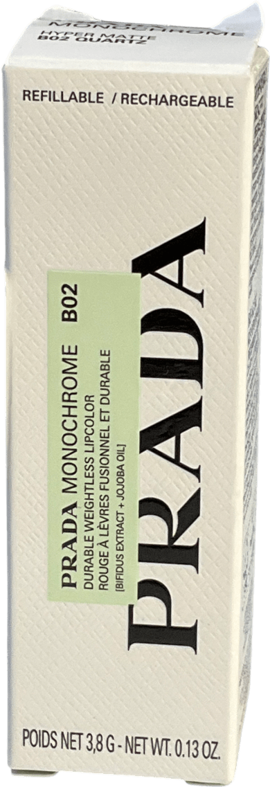 Prada Monochrome Soft Matte Lipstick B02 QUARTZ 3.8g - Reliked