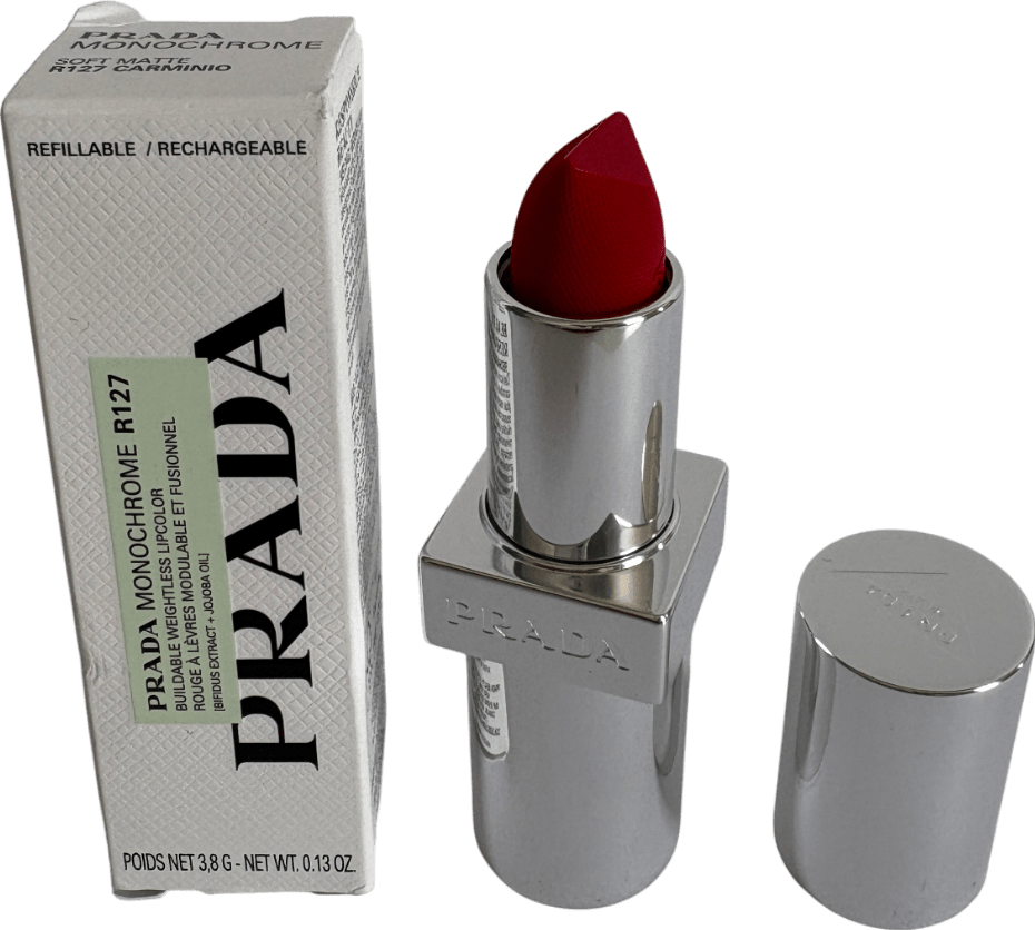 Prada Soft Matte Lipstick R127 Carminio 3.8g - Reliked