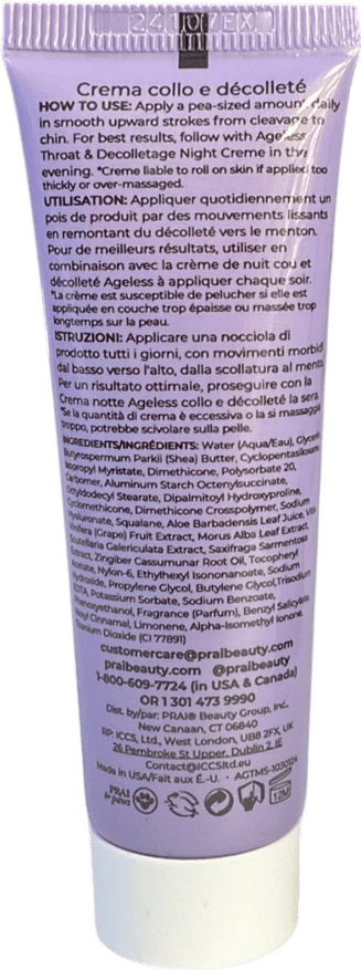 prai Ageless Throat & Decolletage Creme 30ml - Reliked