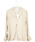 PRETTY LAVISH Beige Raelyn Blouse UK S - Reliked
