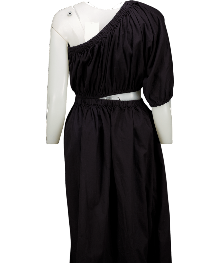 PRETTY LAVISH Black Jude Cut Out Midaxi Dress UK 8 - Reliked