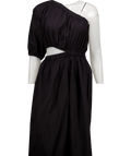 PRETTY LAVISH Black Jude Cut Out Midaxi Dress UK 8 - Reliked
