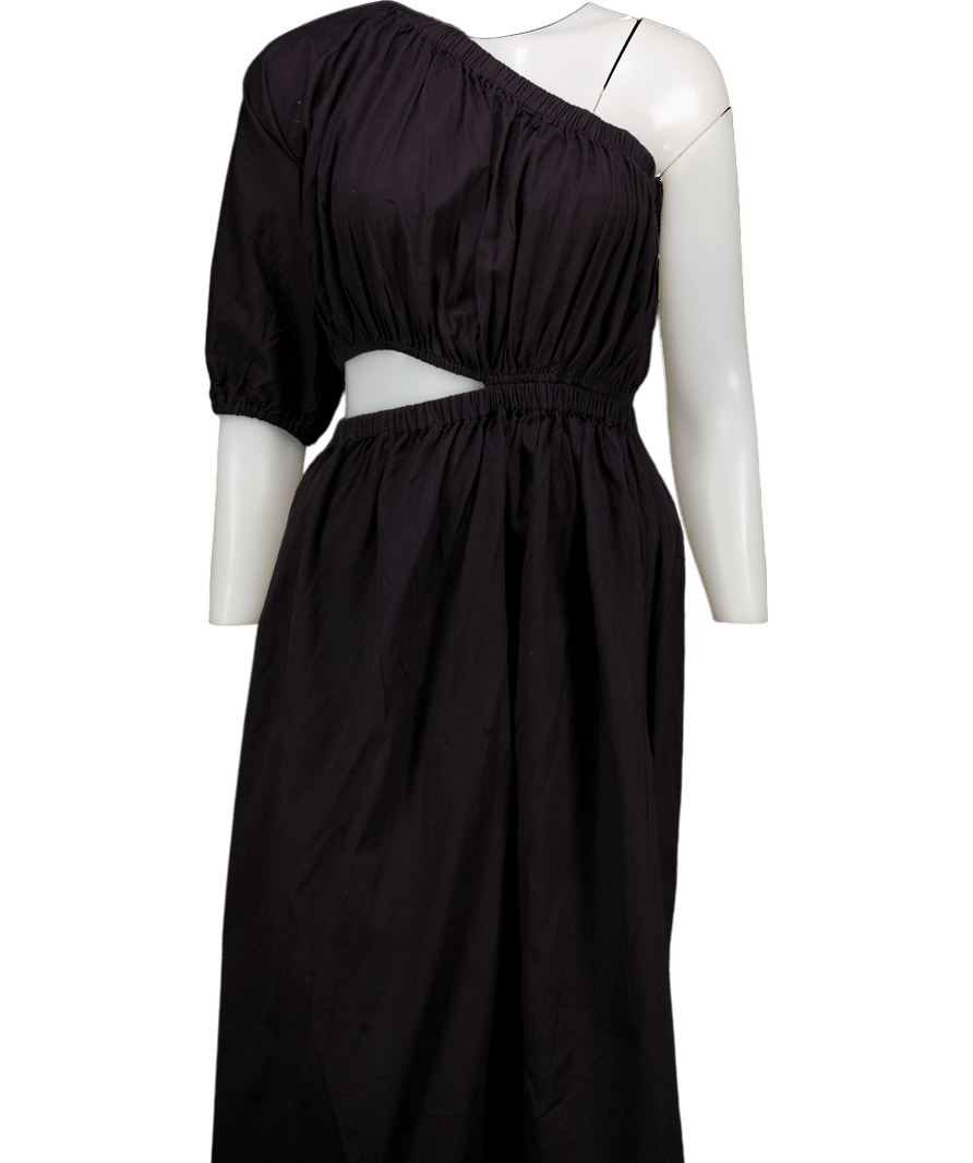 PRETTY LAVISH Black Jude Cut Out Midaxi Dress UK 8 - Reliked