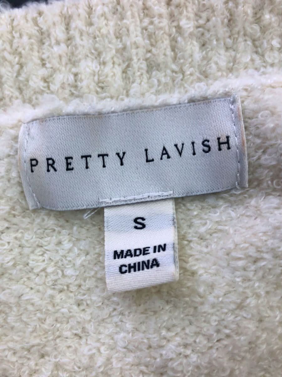 Pretty Lavish Cream Knit Jumper UK S - Reliked