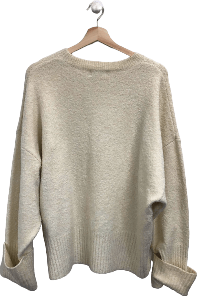 Pretty Lavish Cream Knit Jumper UK S - Reliked