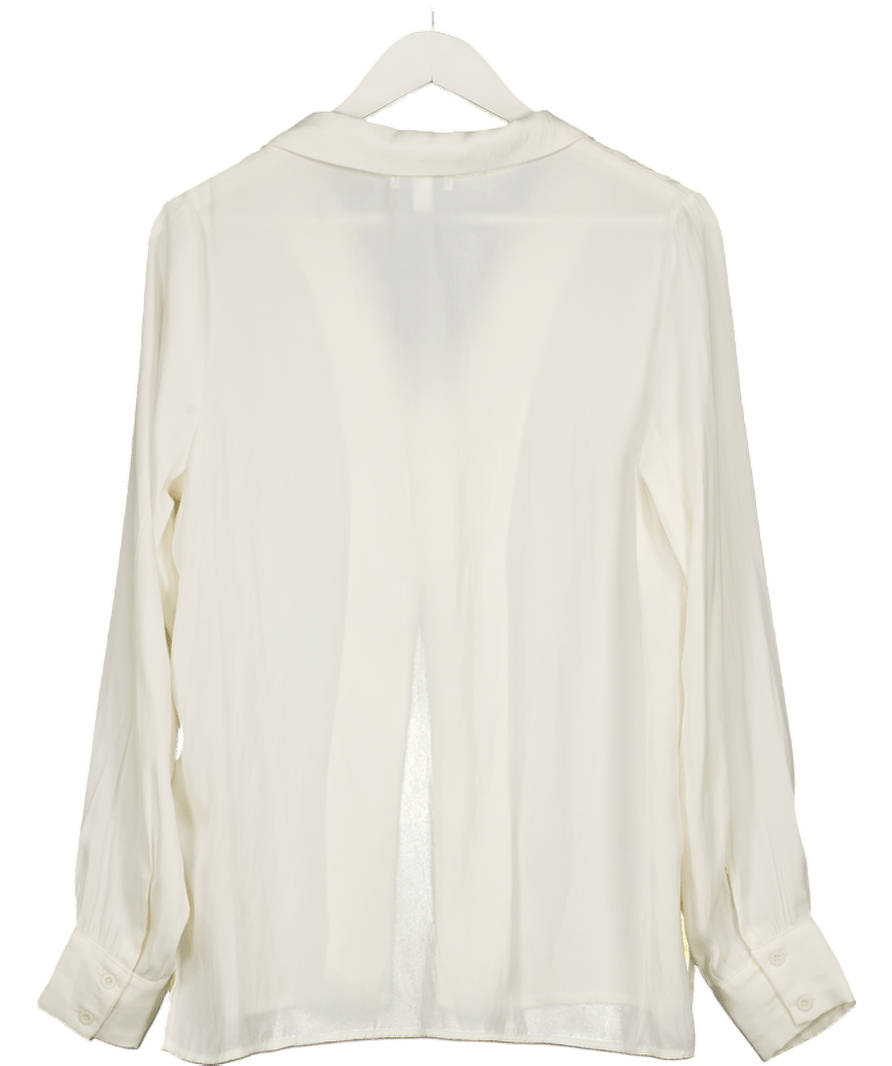 PRETTY LAVISH Cream Raelyn Blouse UK S - Reliked